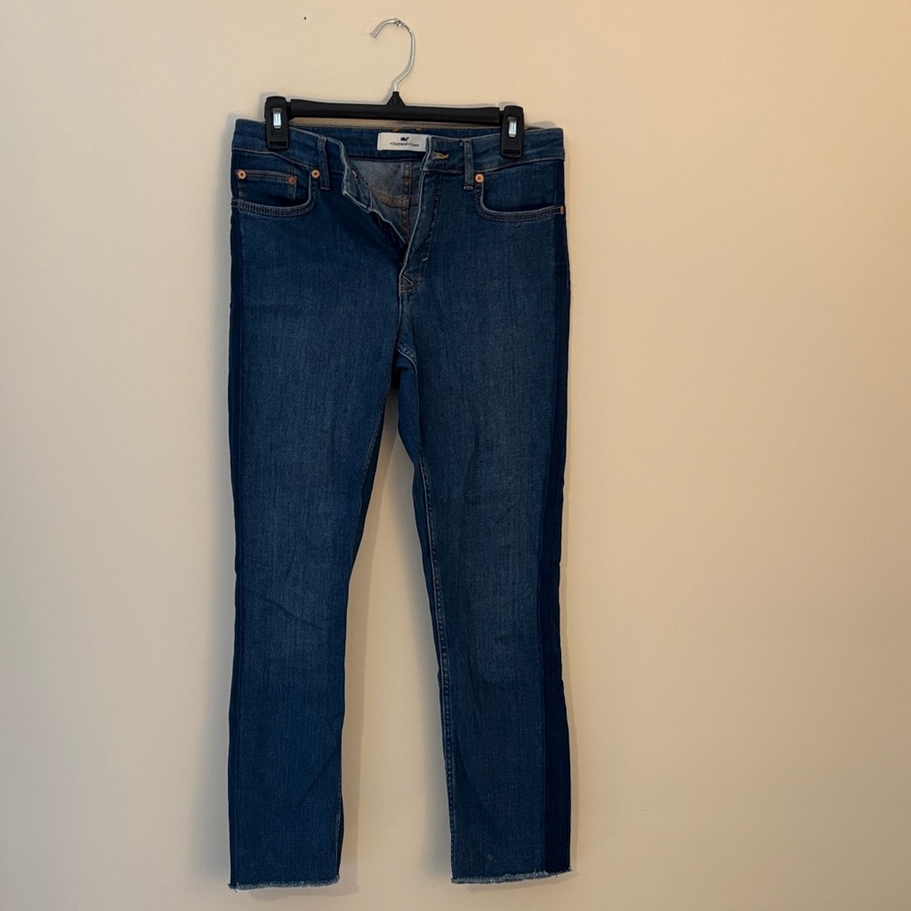 Vineyard Vines Classic Blue Women's Jeans with Side Stripe
